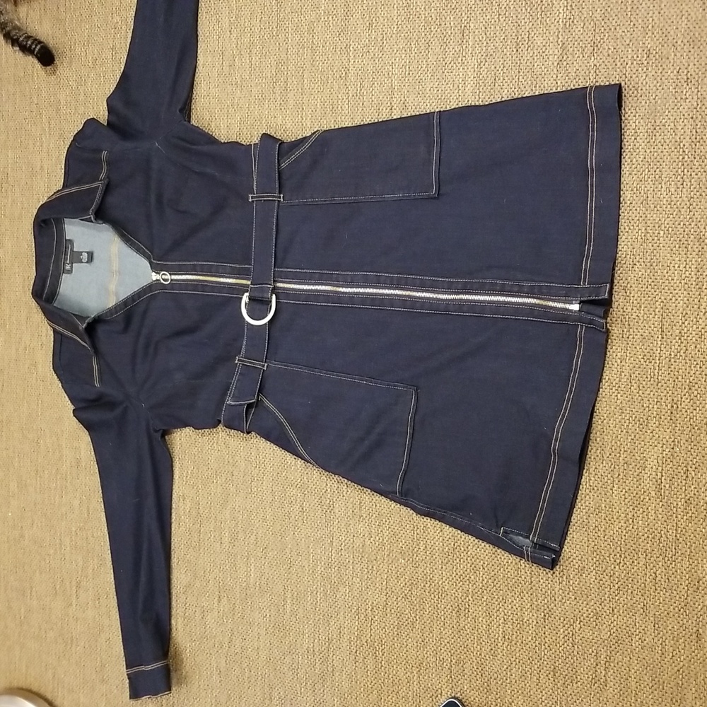 Size 14, INC, dark denim dress